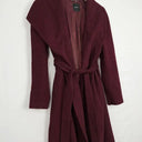 Saba Maroon Felted Drape Coat Size M by SwapUp-Online Second Hand Store-Online Thrift Store
