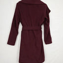 Saba Maroon Felted Drape Coat Size M by SwapUp-Online Second Hand Store-Online Thrift Store