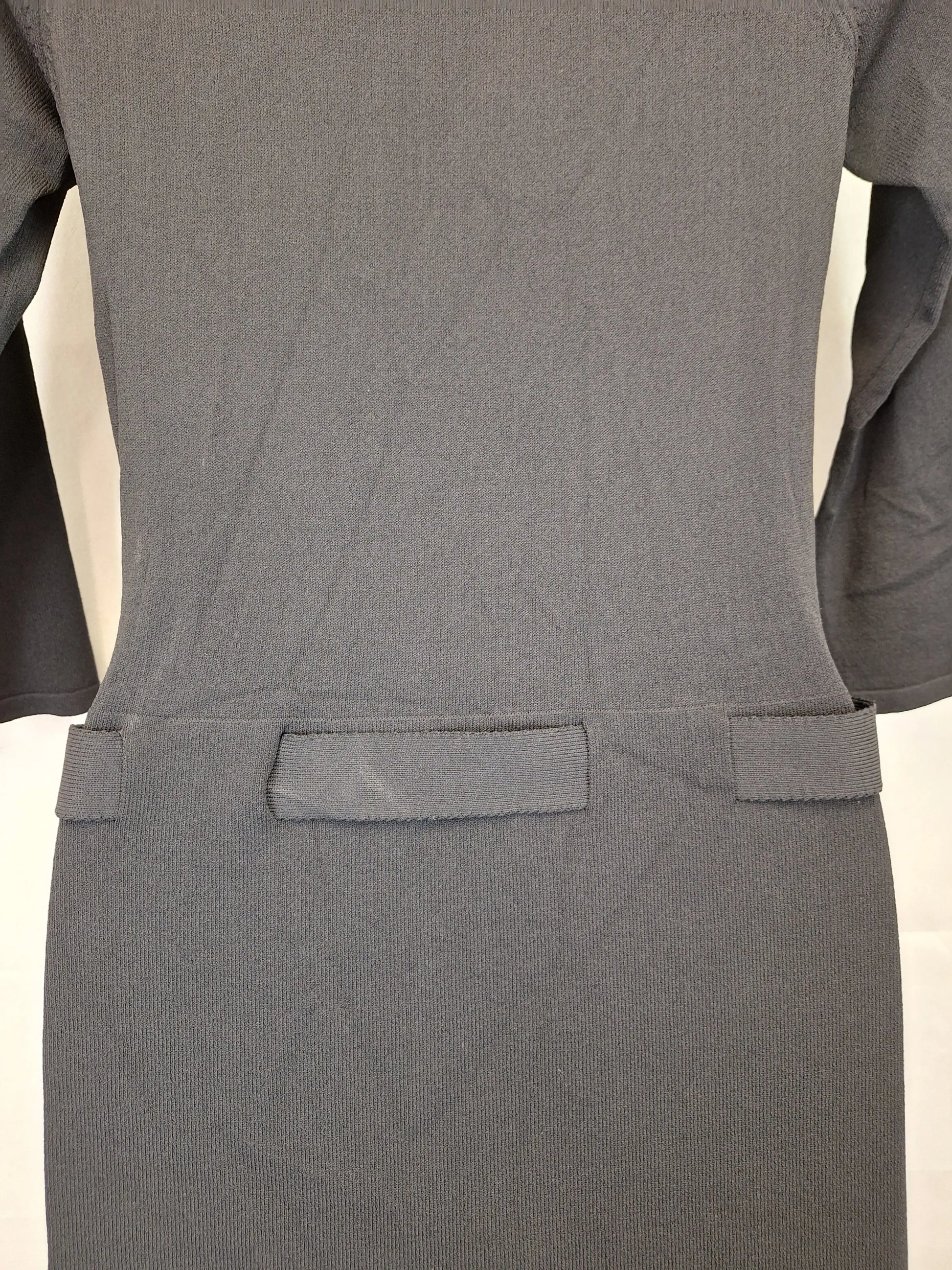Scanlan & Theodore Classic Fine Knit Belted Midi Dress Size M by SwapUp-Online Second Hand Store-Online Thrift Store