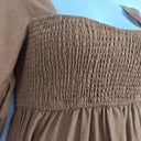 Seed Cinnamon Puff Sleeve Linen Dress Size 10 by SwapUp-Online Second Hand Store-Online Thrift Store