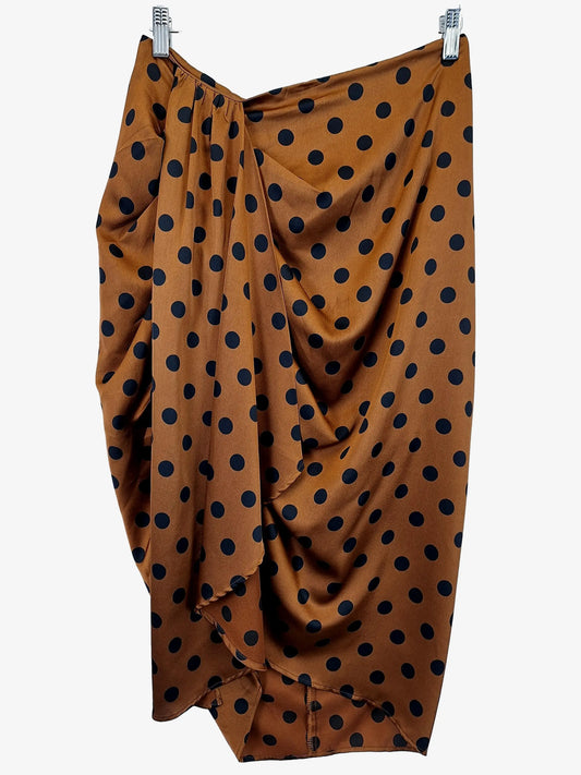 Sheike Elegant Polka Satin Midi Skirt Size 12 by SwapUp-Online Second Hand Store-Online Thrift Store