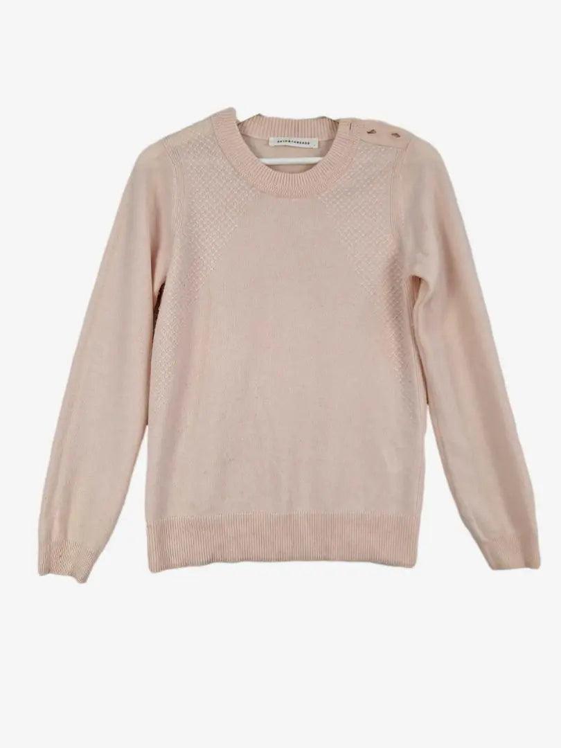 Second-Hand Skin Threads Pastel Pink Wool Blend Crew Jumper Size