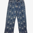Spotted Denim Wide Leg Jeans Jeans Size 10 by SwapUp-Online Second Hand Store-Online Thrift Store