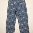 Spotted Denim Wide Leg Jeans Jeans Size 10 by SwapUp-Online Second Hand Store-Online Thrift Store