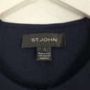 St John Collection Navy Wool Blend Zip Up Jacket Size S by SwapUp-Online Second Hand Store-Online Thrift Store