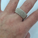 Tiffany & Co Sterling Silver Somerset Mesh Ring Size XL by SwapUp-Online Second Hand Store-Online Thrift Store