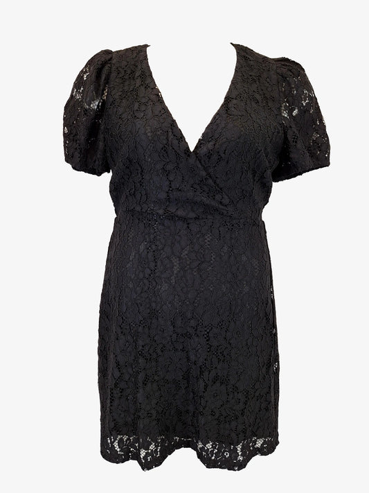 Tokito Graceful V Neck Lace Mini Dress Size 12 by SwapUp-Online Second Hand Store-Online Thrift Store