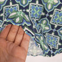 Trenery Navy Tiled Geo Casual Top Size S by SwapUp-Online Second Hand Store-Online Thrift Store