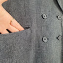 Trenery Smart Double Breasted Linen Jacket Size 12 by SwapUp-Online Second Hand Store-Online Thrift Store