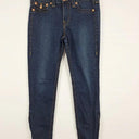 True Religion Indigo Contrast Stitch Cropped Skinny Denim Jeans Size 12 by SwapUp-Online Second Hand Store-Online Thrift Store