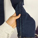 True Religion Indigo Contrast Stitch Cropped Skinny Denim Jeans Size 12 by SwapUp-Online Second Hand Store-Online Thrift Store