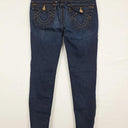 True Religion Indigo Contrast Stitch Cropped Skinny Denim Jeans Size 12 by SwapUp-Online Second Hand Store-Online Thrift Store