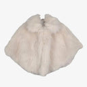 Unreal Fur Cream Faux Fur Cropped Cape Size OSFA by SwapUp-Online Second Hand Store-Online Thrift Store