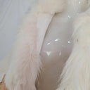 Unreal Fur Cream Faux Fur Cropped Cape Size OSFA by SwapUp-Online Second Hand Store-Online Thrift Store