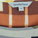 Veronika Maine Brown Hues Silk Long Top Size 16 by SwapUp-Online Second Hand Store-Online Thrift Store