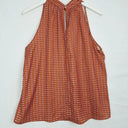 Veronika Maine Geometric High Neck Gathered Top Size 14 by SwapUp-Online Second Hand Store-Online Thrift Store