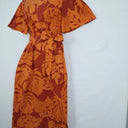 Veronika Maine Tropical Belted Flared Sleeve MIdi Dress Size 10 by SwapUp-Online Second Hand Store-Online Thrift Store
