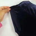 Whistles Indigo Velvet Open Back Dress Size 6 by SwapUp-Online Second Hand Store-Online Thrift Store