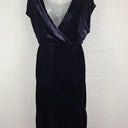 Whistles Indigo Velvet Open Back Dress Size 6 by SwapUp-Online Second Hand Store-Online Thrift Store
