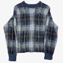 Witchery Blue Check Luxury Yarn Jumper Size S by SwapUp-Online Second Hand Store-Online Thrift Store