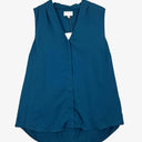 Witchery Deep Teal Pleat Front Top Size S by SwapUp-Online Second Hand Store-Online Thrift Store