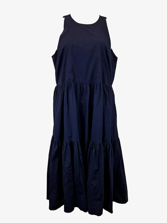 Witchery Elegant Navy Tiered Summer Midi Dress Size 14 by SwapUp-Online Second Hand Store-Online Thrift Store