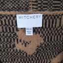 Witchery Fluffy Cheetah Longline Knit Cardigan Size XS by SwapUp-Online Second Hand Store-Online Thrift Store