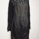 Witchery Lace & Leather Midi Dress Size 10 by SwapUp-Online Second Hand Store-Online Thrift Store