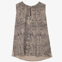 Witchery Latte Hybrid Panel Key Hole Top Size S by SwapUp-Online Second Hand Store-Online Thrift Store
