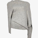 Witchery Light Grey Asymmetric Knit Jumper Size XS by SwapUp-Online Second Hand Store-Online Thrift Store
