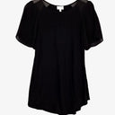 Witchery Mini Pleated Sleeve Jersey Top Size S by SwapUp-Online Second Hand Store-Online Thrift Store