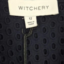 Witchery Navy Broderie Belted Shirt Midi Dress Size 12 by SwapUp-Online Second Hand Store-Online Thrift Store