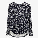 Witchery Navy Floral Long Sleeve Staple Top Size S by SwapUp-Online Second Hand Store-Online Thrift Store