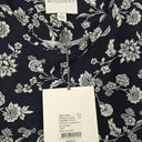 Witchery Navy Floral Long Sleeve Staple Top Size S by SwapUp-Online Second Hand Store-Online Thrift Store