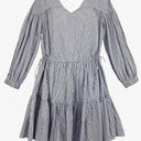 Witchery Navy Pinstriped Adjustable Waist Mini Dress Size 8 by SwapUp-Online Second Hand Store-Online Thrift Store