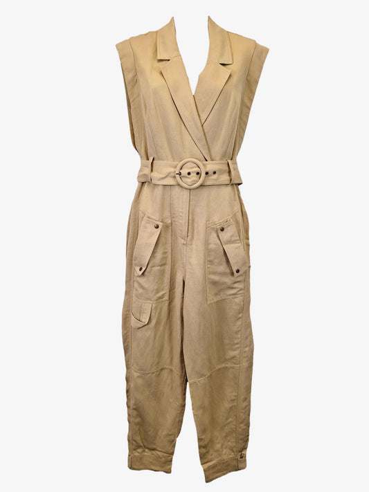 Witchery Oatmeal Desert Utility Jumpsuit Size 8 by SwapUp-Online Second Hand Store-Online Thrift Store