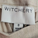 Witchery Oatmeal Linen Crop Pants Size 8 by SwapUp-Online Second Hand Store-Online Thrift Store