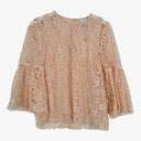 Witchery Peach Lace Shell Frilled Top Size 8 by SwapUp-Online Second Hand Store-Online Thrift Store