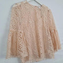 Witchery Peach Lace Shell Frilled Top Size 8 by SwapUp-Online Second Hand Store-Online Thrift Store