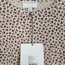 Witchery Pink Cheetah Ruched Sleeve Top Size S by SwapUp-Online Second Hand Store-Online Thrift Store