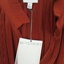 Witchery Rust Pleated Drapey Shirt Size 8 by SwapUp-Online Second Hand Store-Online Thrift Store
