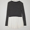 Witchery Stripe Knit Hybrid Top Size S by SwapUp-Online Second Hand Store-Online Thrift Store