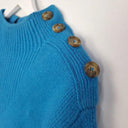 Witchery Vibrant Blue Shoulder Button Jumper Size S by SwapUp-Online Second Hand Store-Online Thrift Store