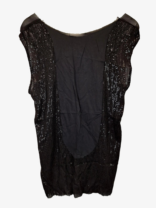 Zambesi Silk Sequinned Frayed Edge Top Size 10 by SwapUp-Online Second Hand Store-Online Thrift Store