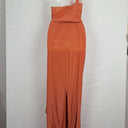 Zimmermann Elegant Clay Strapless Draped Midi Dress Size M by SwapUp-Online Second Hand Store-Online Thrift Store