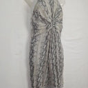 Zimmermann Python Draped Halter Neck Mini Dress Size M by SwapUp-Online Second Hand Store-Online Thrift Store