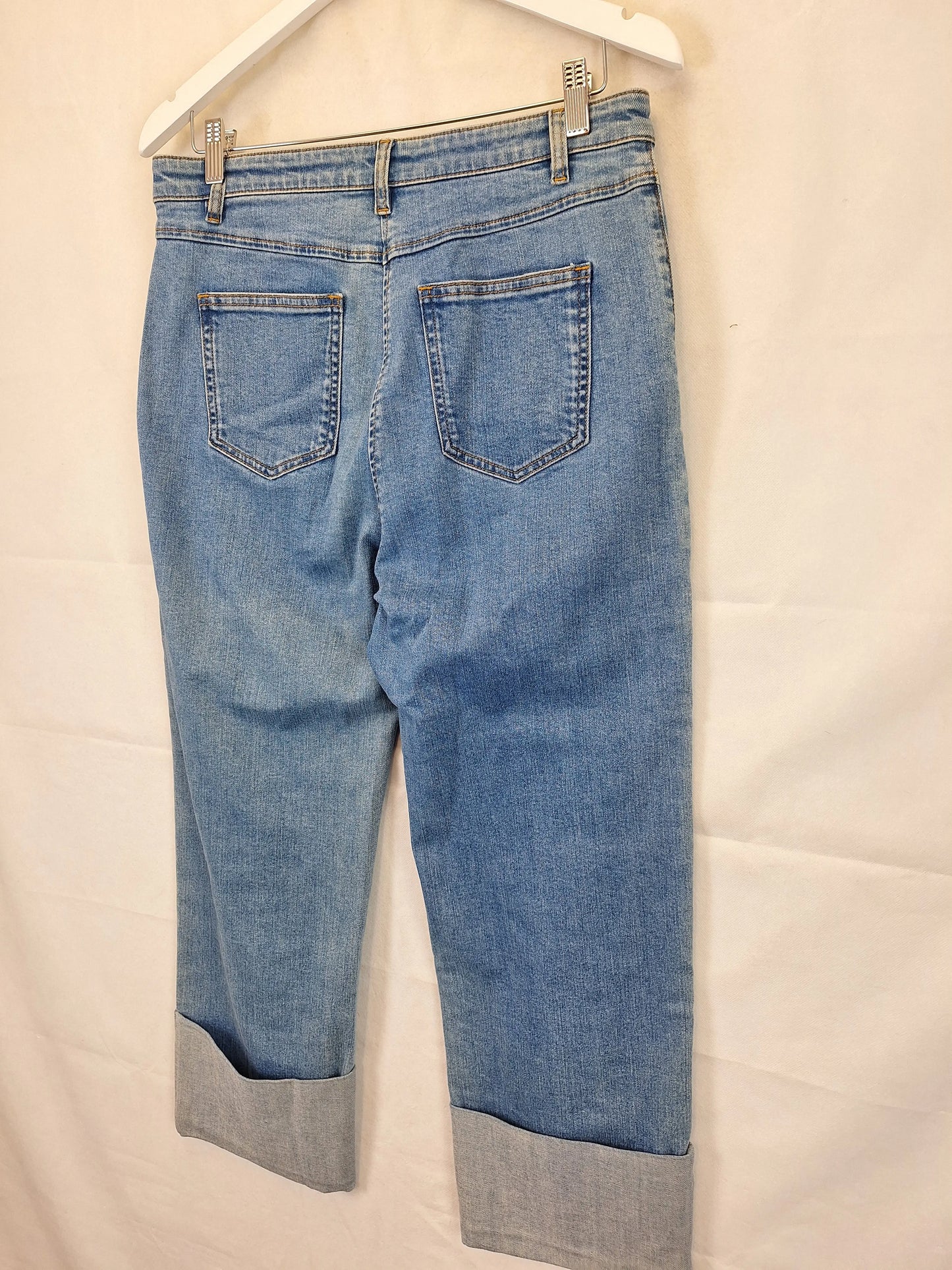 Zoe Kratzmann  Everyday Rolled Hem Jeans Size 12 by SwapUp-Online Second Hand Store-Online Thrift Store