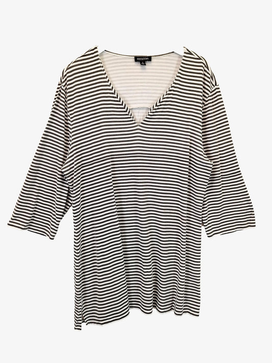 emme Casual Black Striped Jersey Mini Dress Size S by SwapUp-Online Second Hand Store-Online Thrift Store