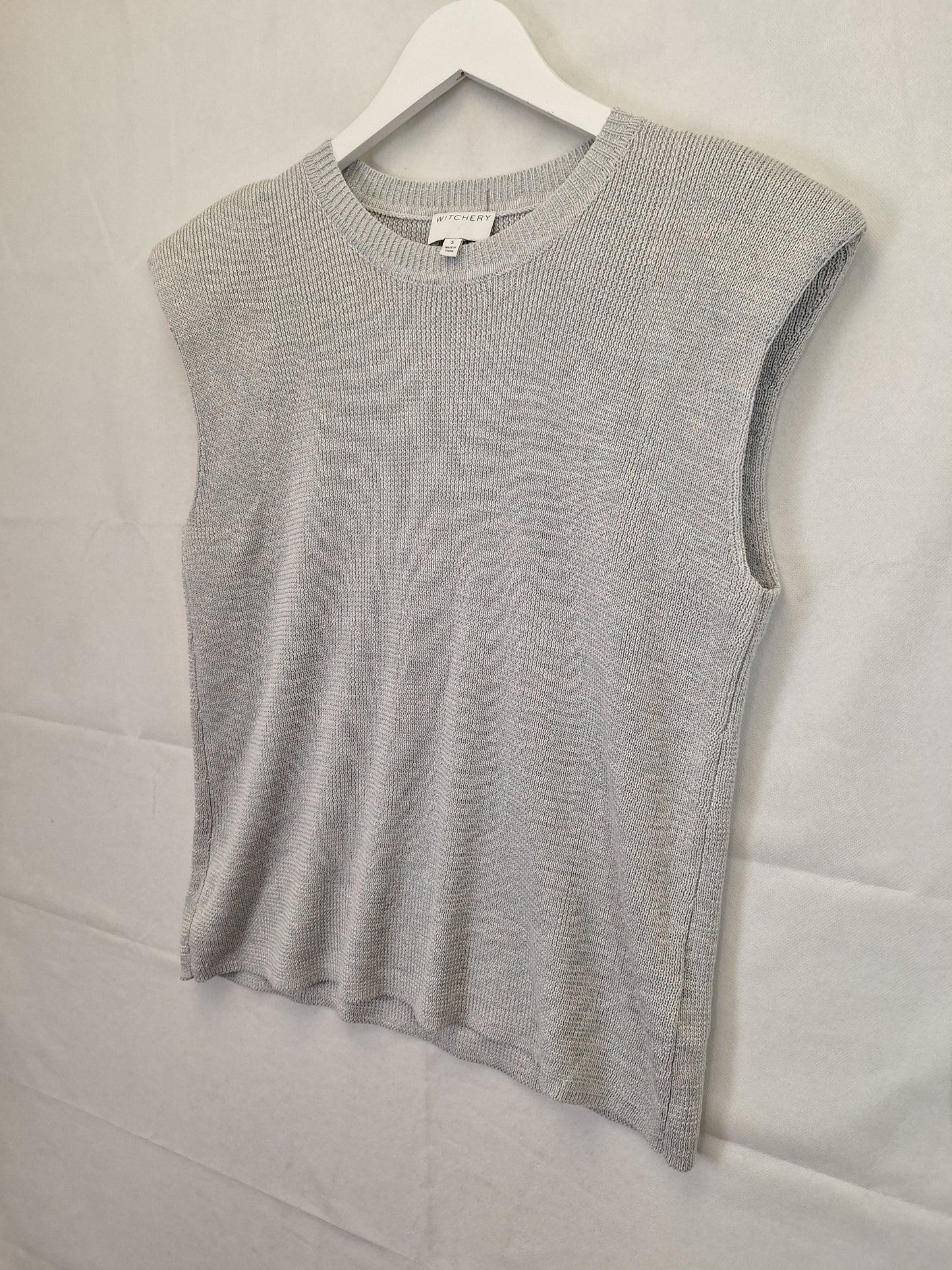 Witchery Padded Sleeveless Knit Top Size S by SwapUp-Online Second Hand Store-Online Thrift Store