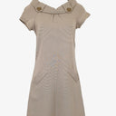 Basque Stripe Button Midi Dress Size 8 by SwapUp-Second Hand Shop-Thrift Store-Op Shop